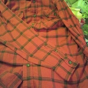 Stylish Red and Green Plaid Button-Up Shirt